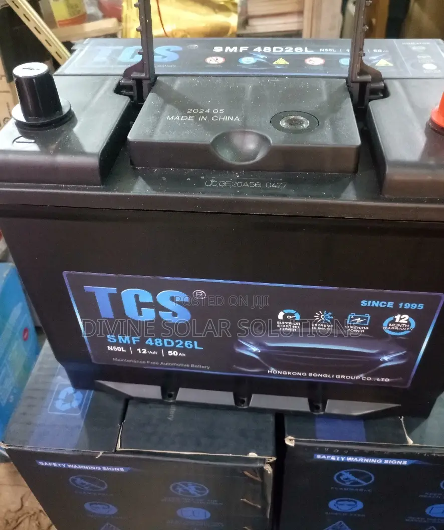 TCS SMF Automotive Battery 12v50ah