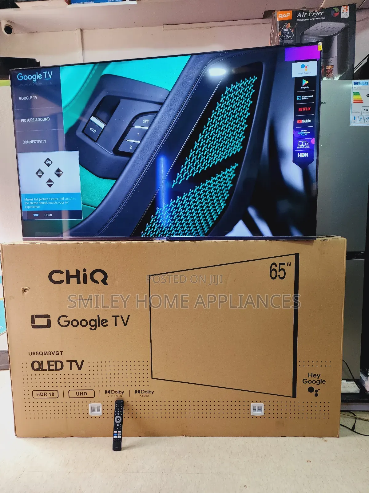 Newly Imported Chiq Qled 65inches Smart Tv