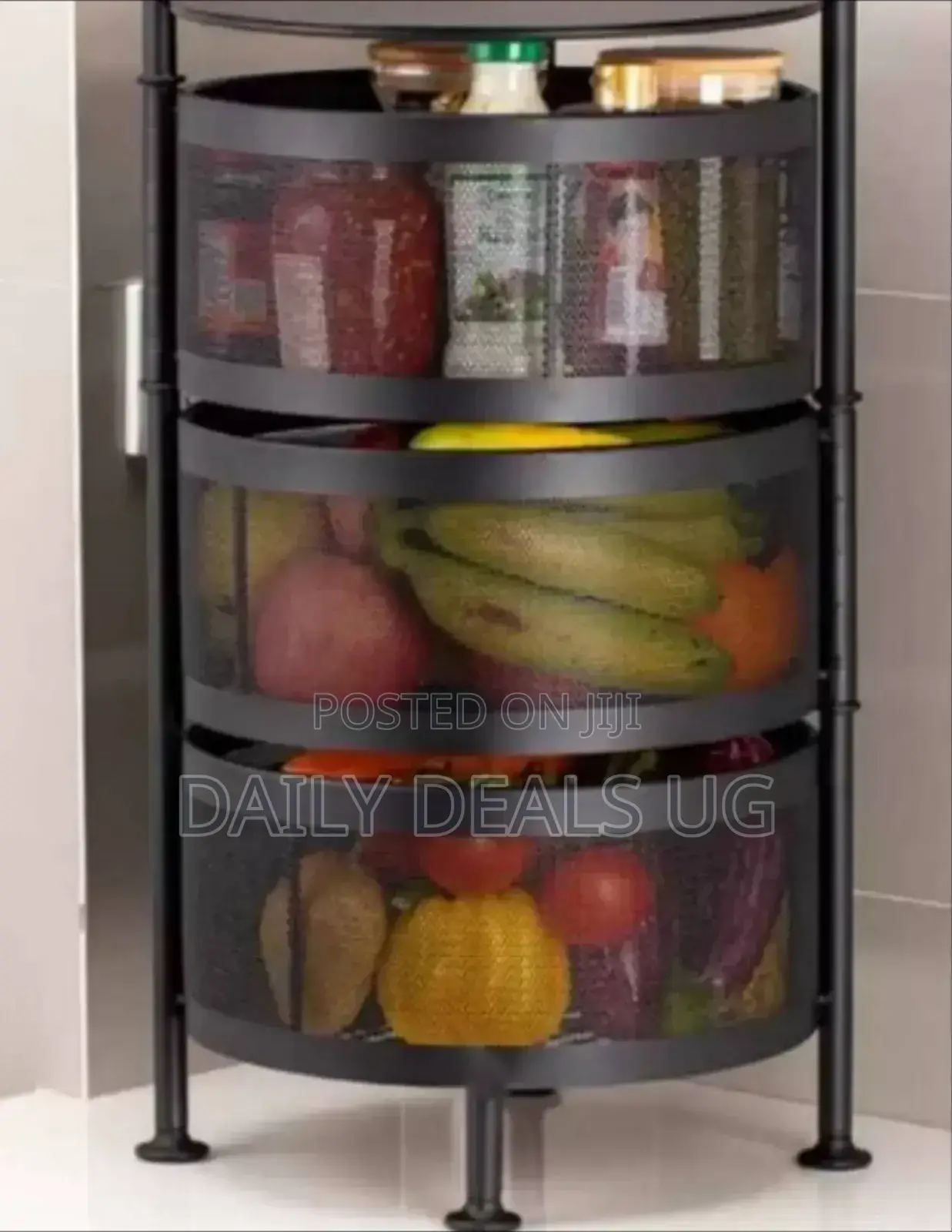 3 Layer Rotating Vegetable Rack