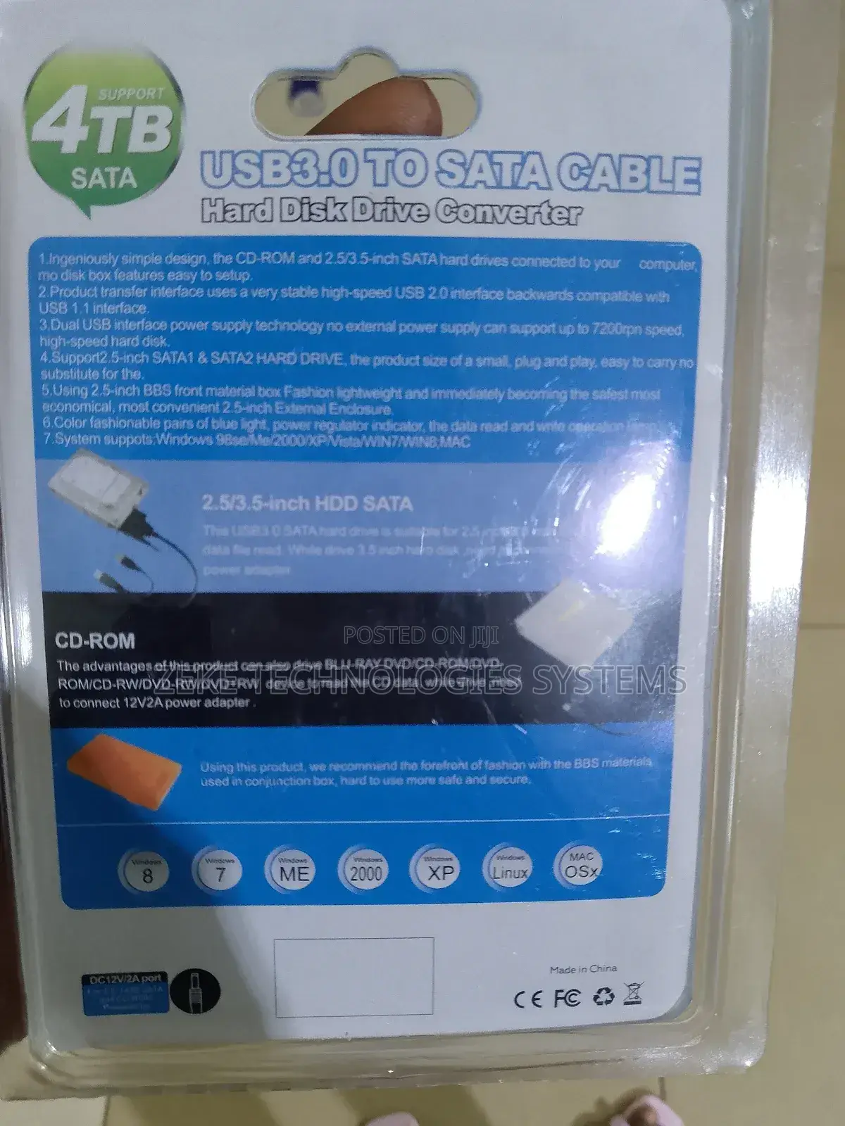 USB 3.0 to Sata Cable