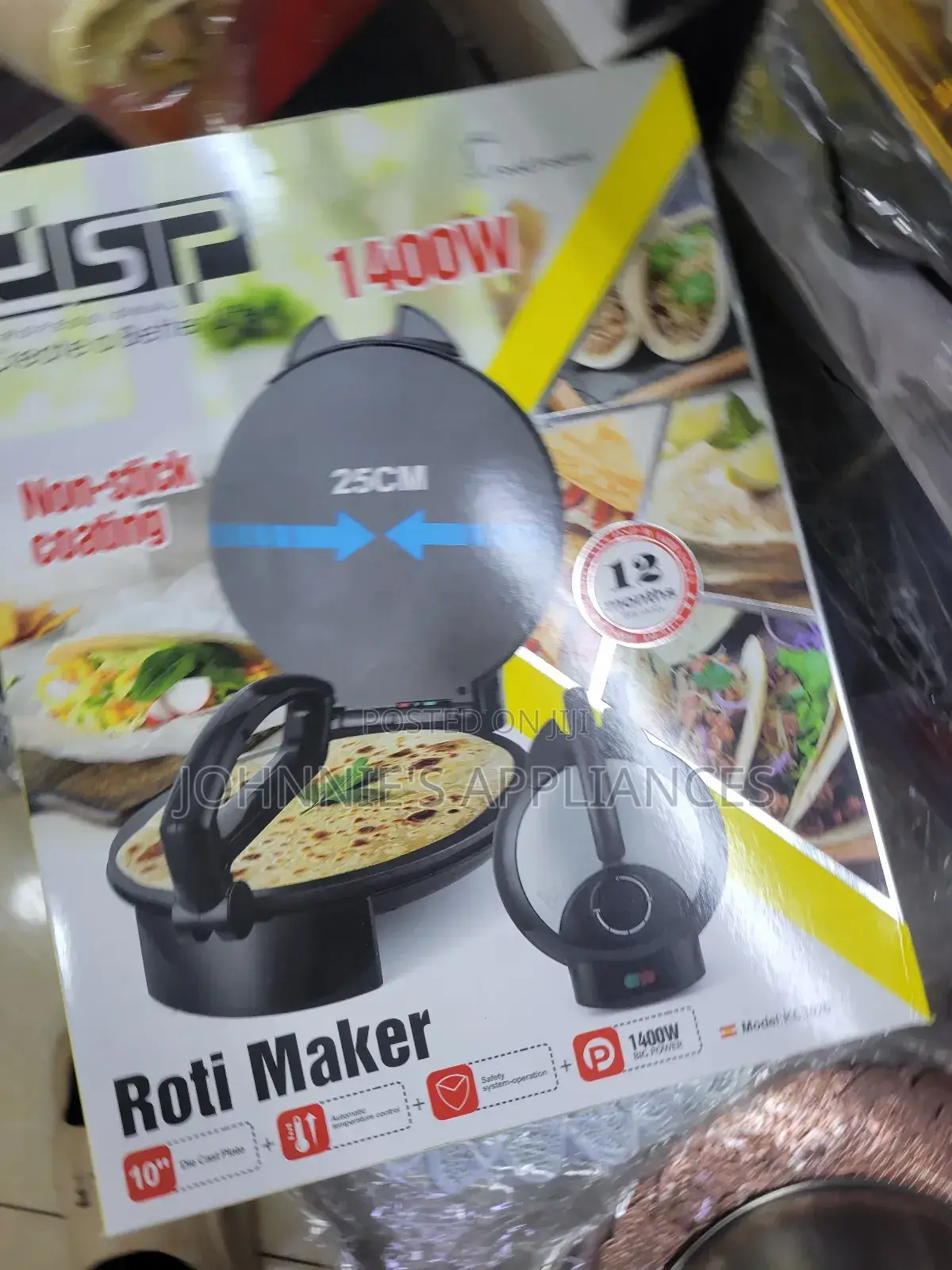 DSP Non Stick Coating Roti Maker or Chapati Maker