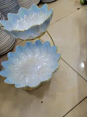 Fruit Stand And Its Bowls Ceramic