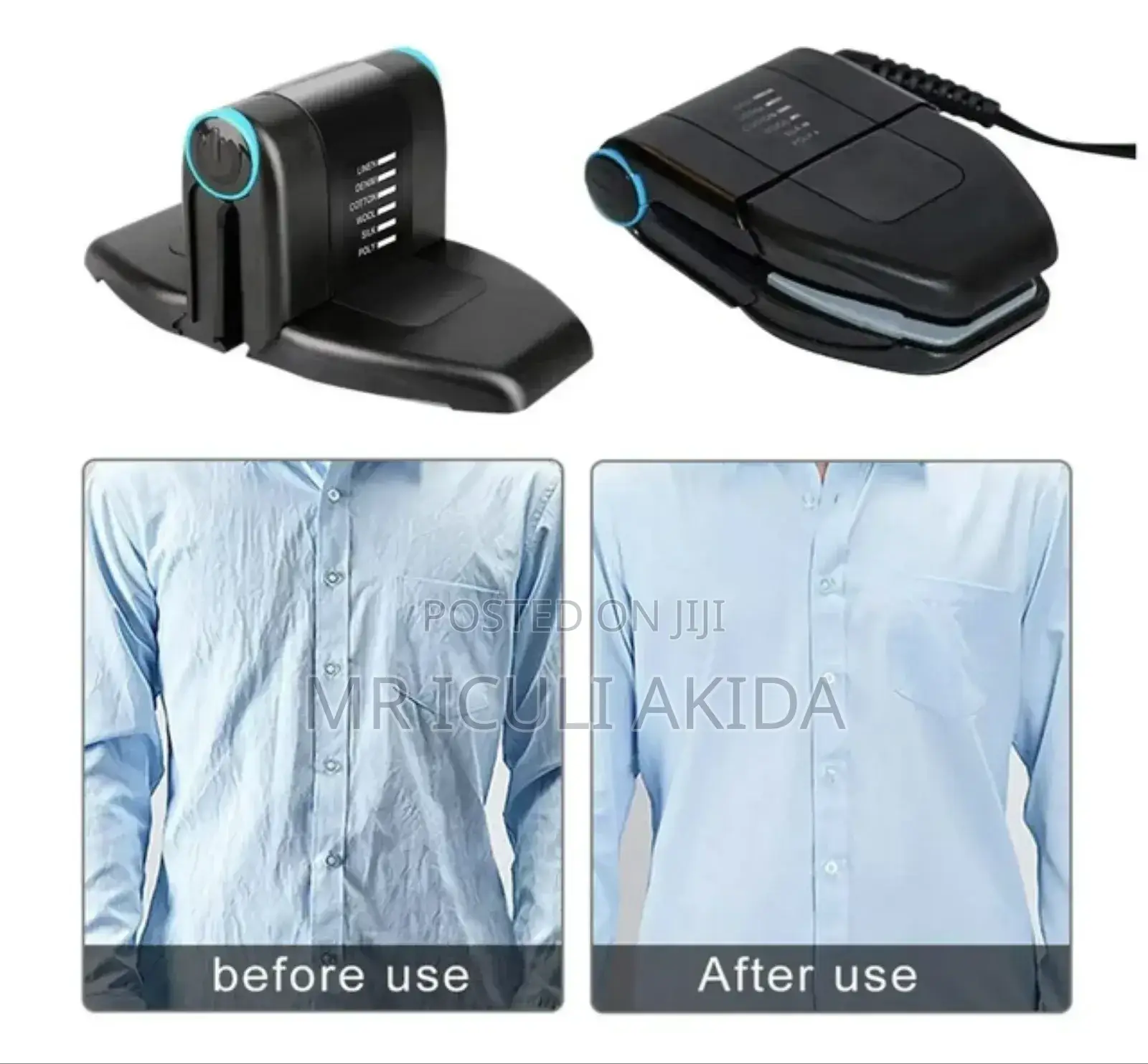Compact Touch Up Folding Travel Wet/Dry Pressing Iron