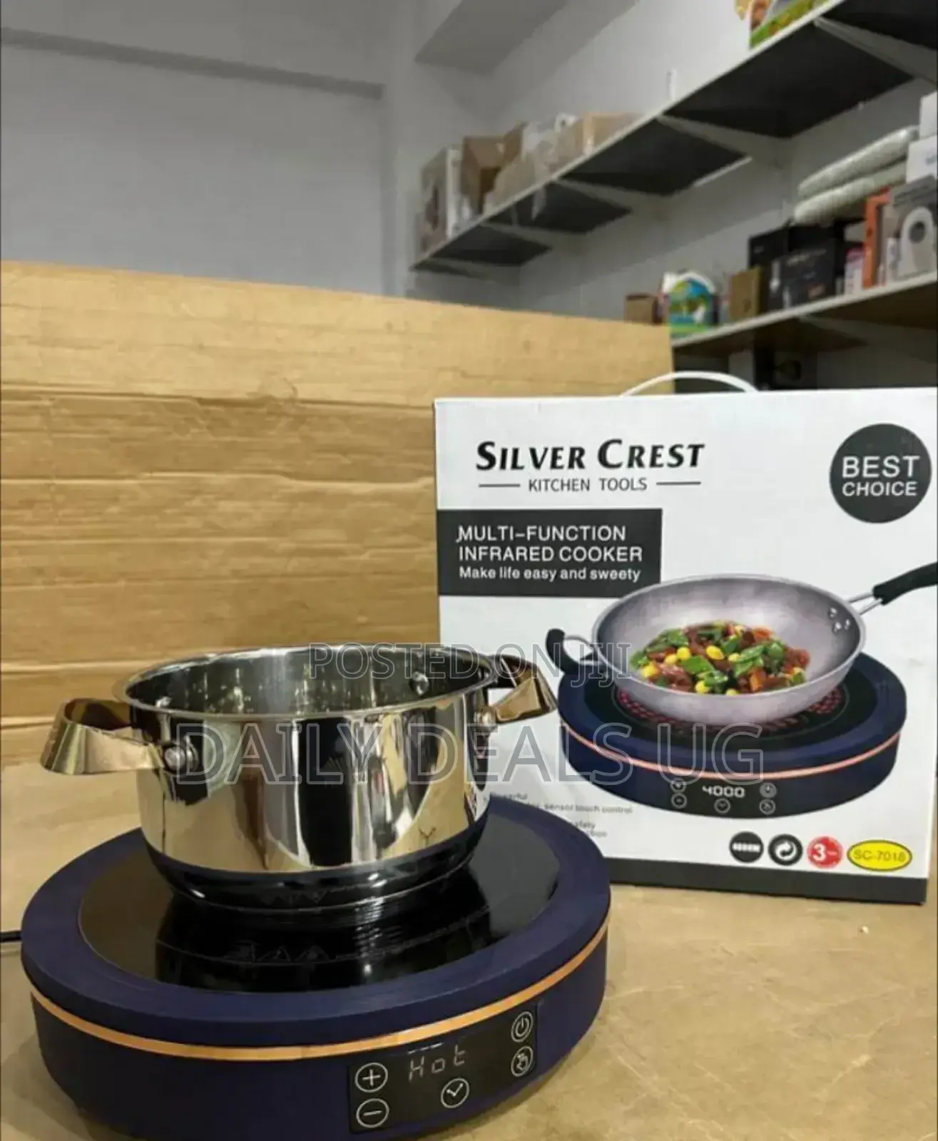 Portable Sliver Crest Infrared Cooker