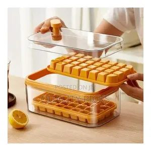 32/64grid Pressing Style Ice Mold Box Plastics