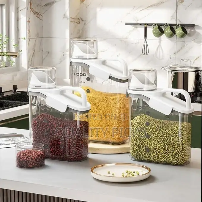 3 Pieces of 2500ml, 1800ml, 1500ml Cereal Containers