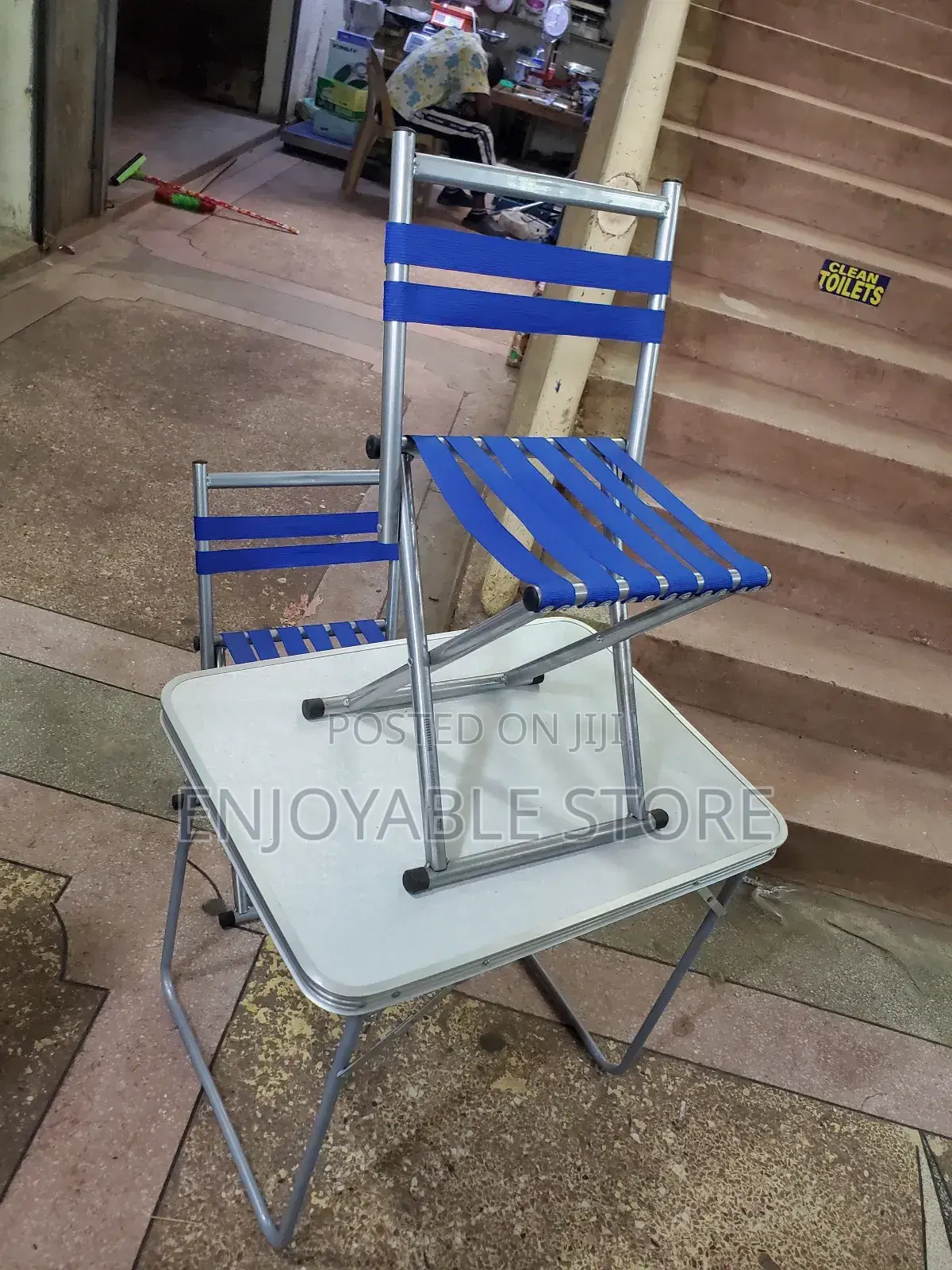 Outdoor Camping Table and 2 Chairs(Foldable)