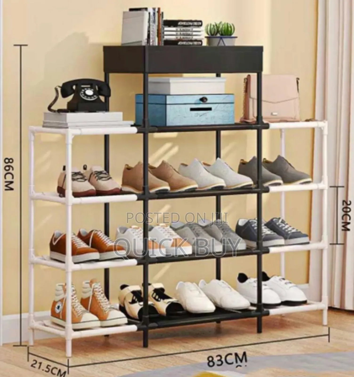Modern Fashion-Stylish 4 Tire Shoes and Document Rack