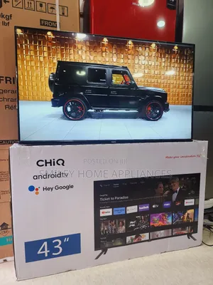 New Frameless Chiq 43inches Smart Tv