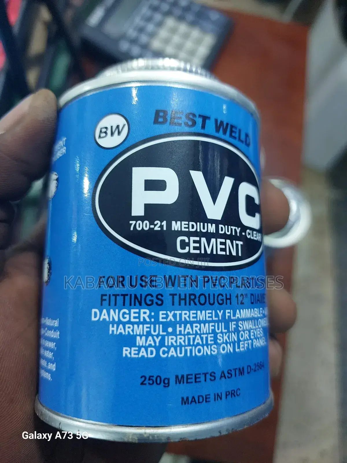 PVC Solvent Cement Medium Size(250mls) 250g