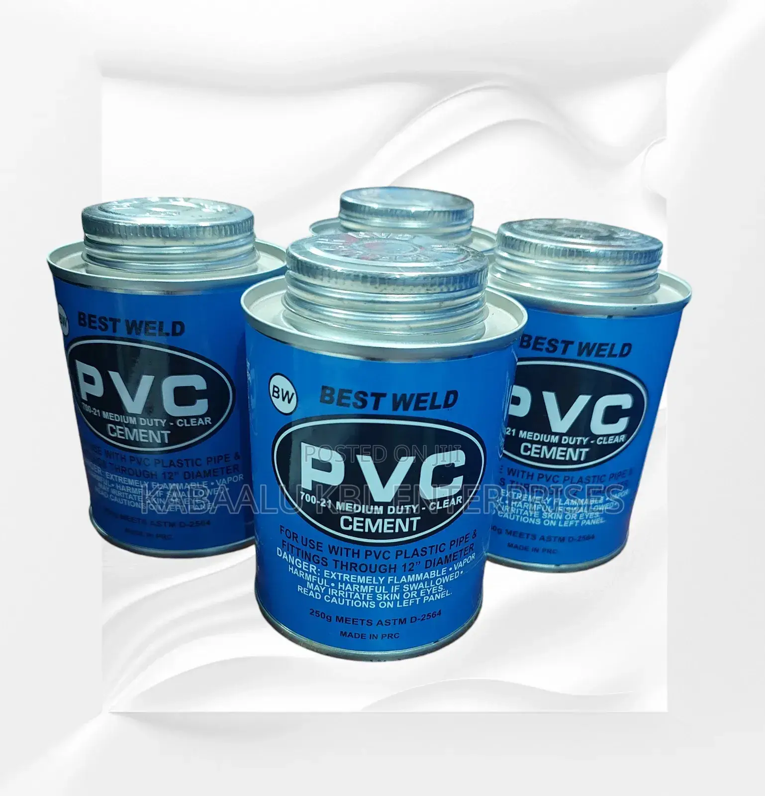 PVC Solvent Cement Medium Size(250mls) 250g