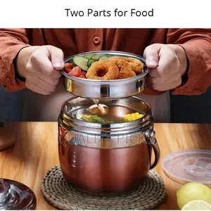 1.5L Stainless Steel Food Thermos 12-24 Hours Vacuum