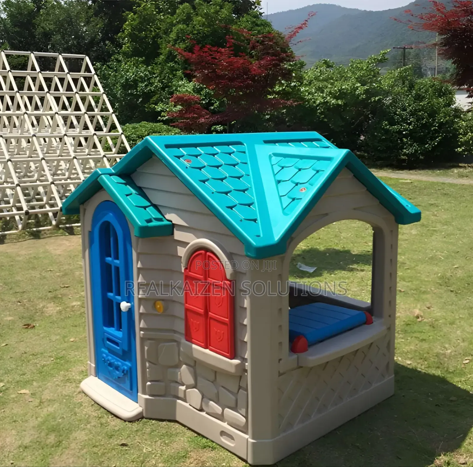 Indoor | Outdoor Plastic Kid Playhouse With Windows and Door