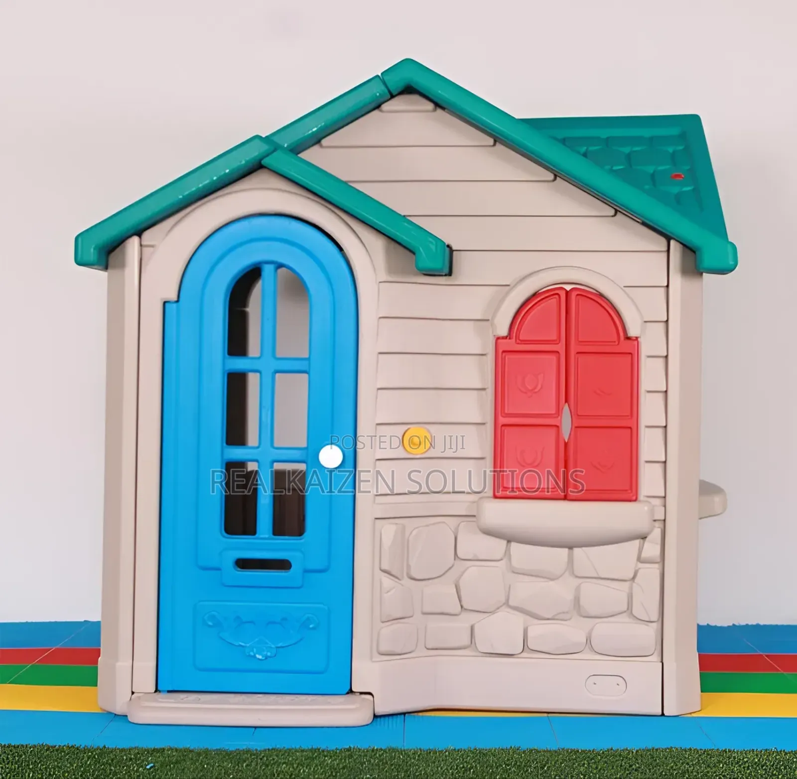 Indoor | Outdoor Plastic Kid Playhouse With Windows and Door
