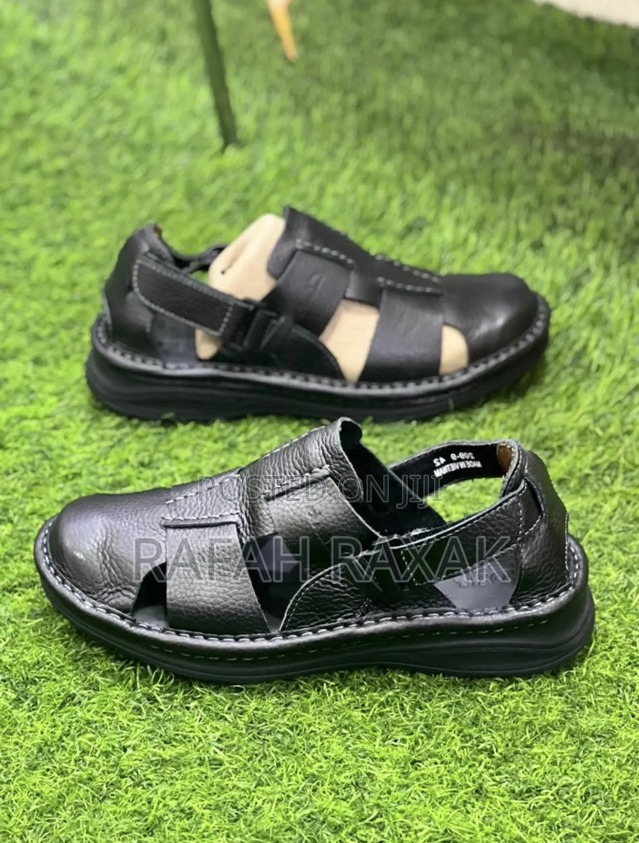 Men’S Summer Thick Soled Hollow Out Clarks Leather Sandals