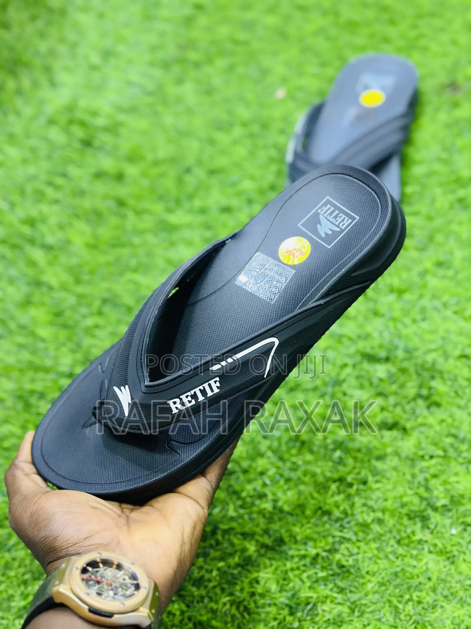 Original Black Comfortable Retif Slipper Rubber Sandals