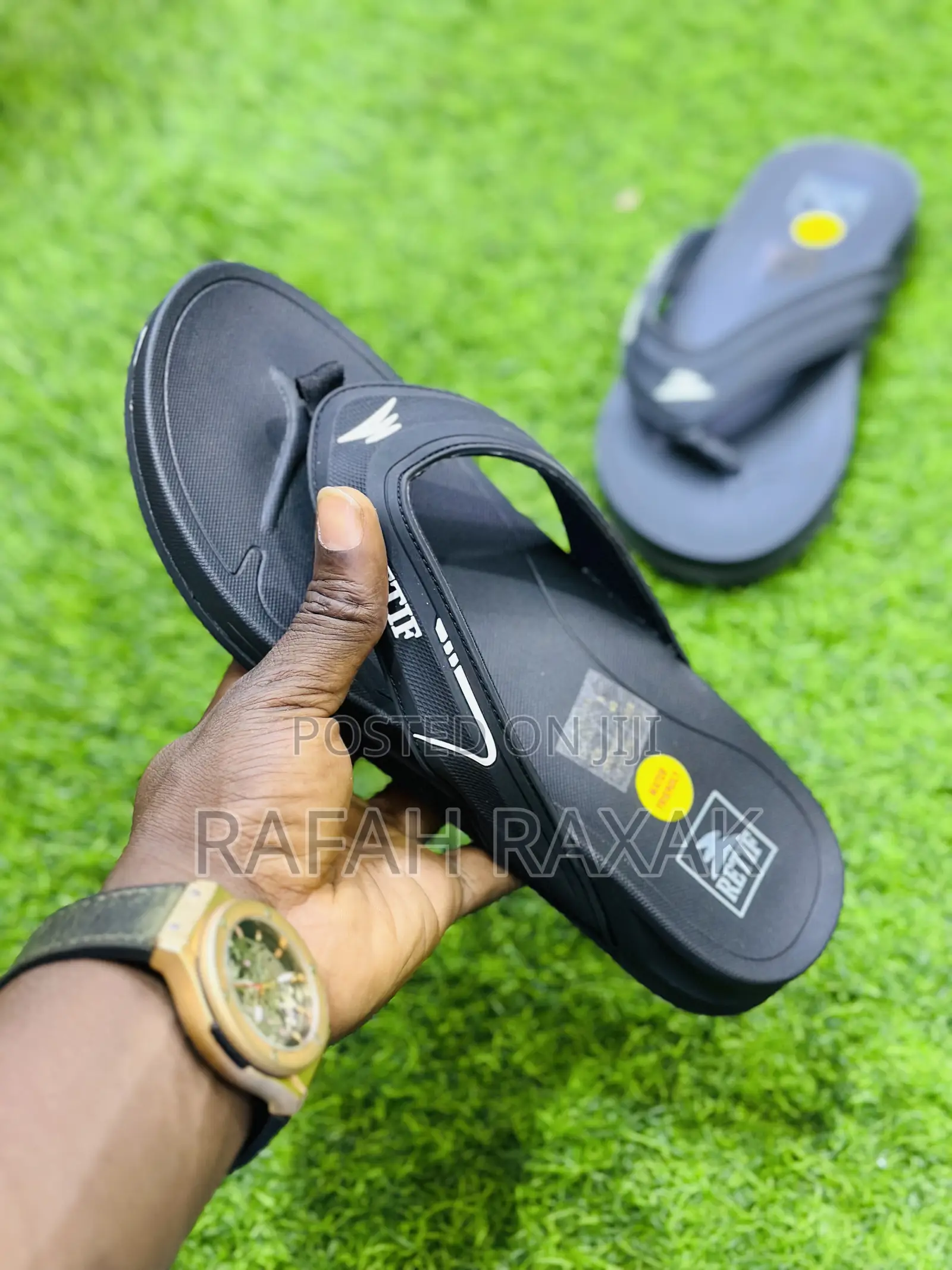 Original Black Comfortable Retif Slipper Rubber Sandals