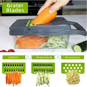 Slicer Dicer Kitchen Tool With Interchangable Blades
