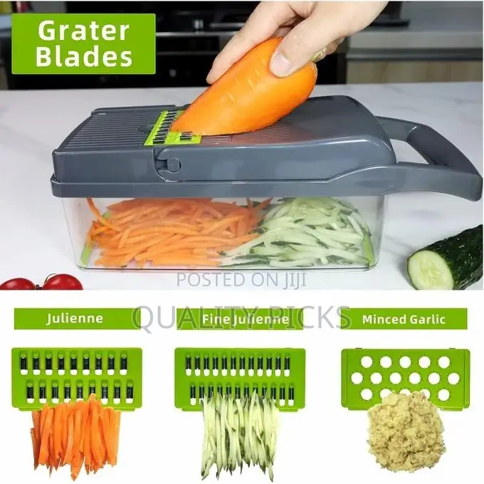 Slicer Dicer Kitchen Tool With Interchangable Blades