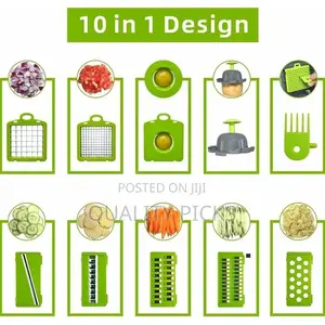Slicer Dicer Kitchen Tool With Interchangable Blades