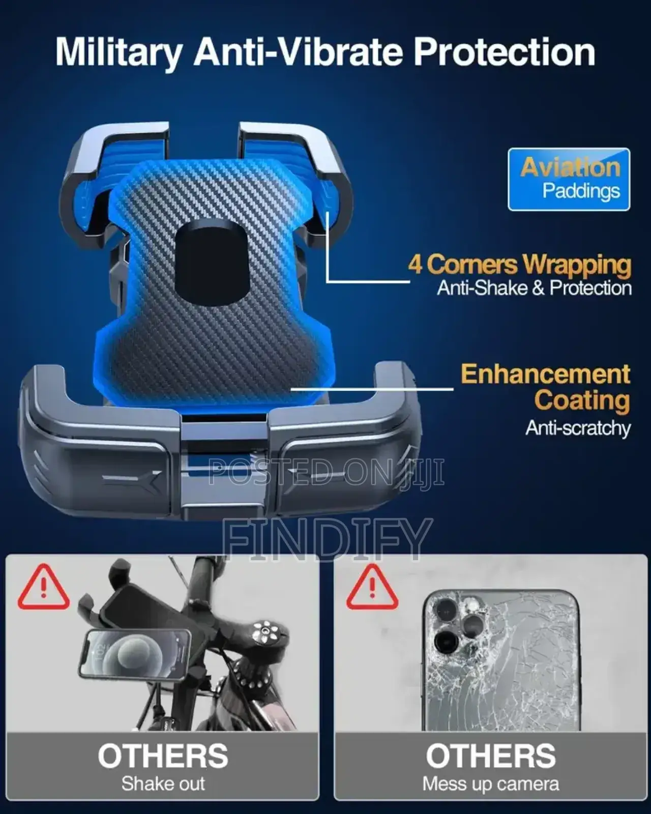 360 Rotation Handlebar Bracket Mount Adjustable
Stand Phone