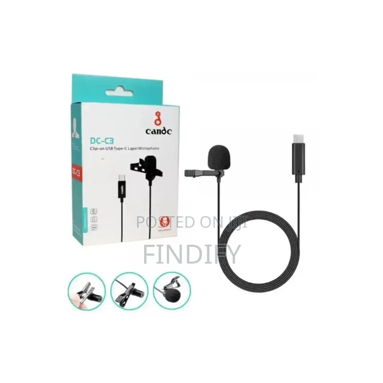 Phone Digital Lavalier Microphone For Type C Device