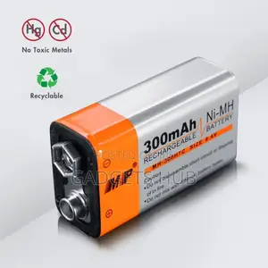 9V 300mah Ni-mh Rechargeable Battery