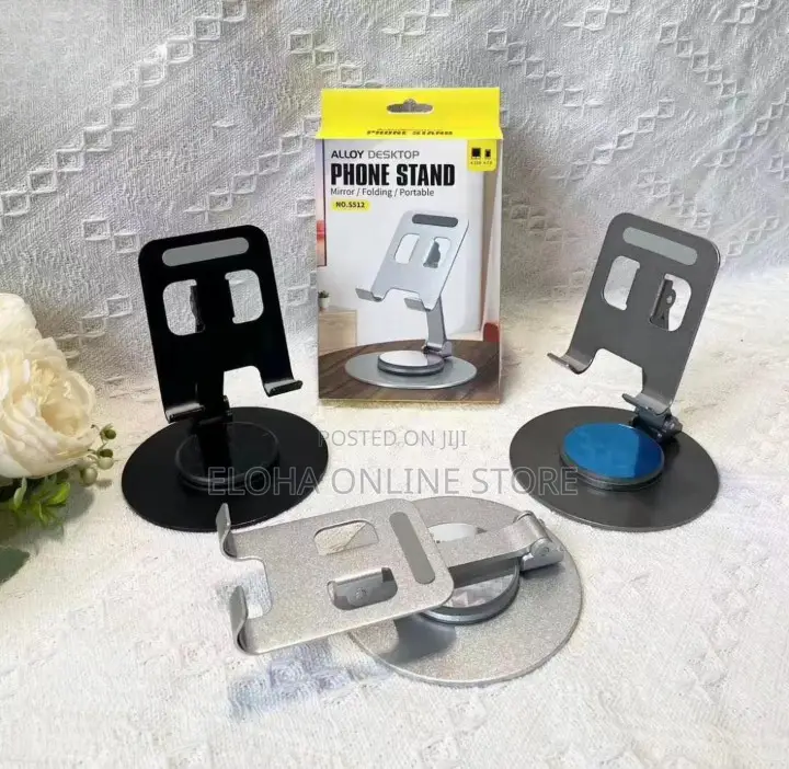Alloy Desktop Rotating Phone Stand