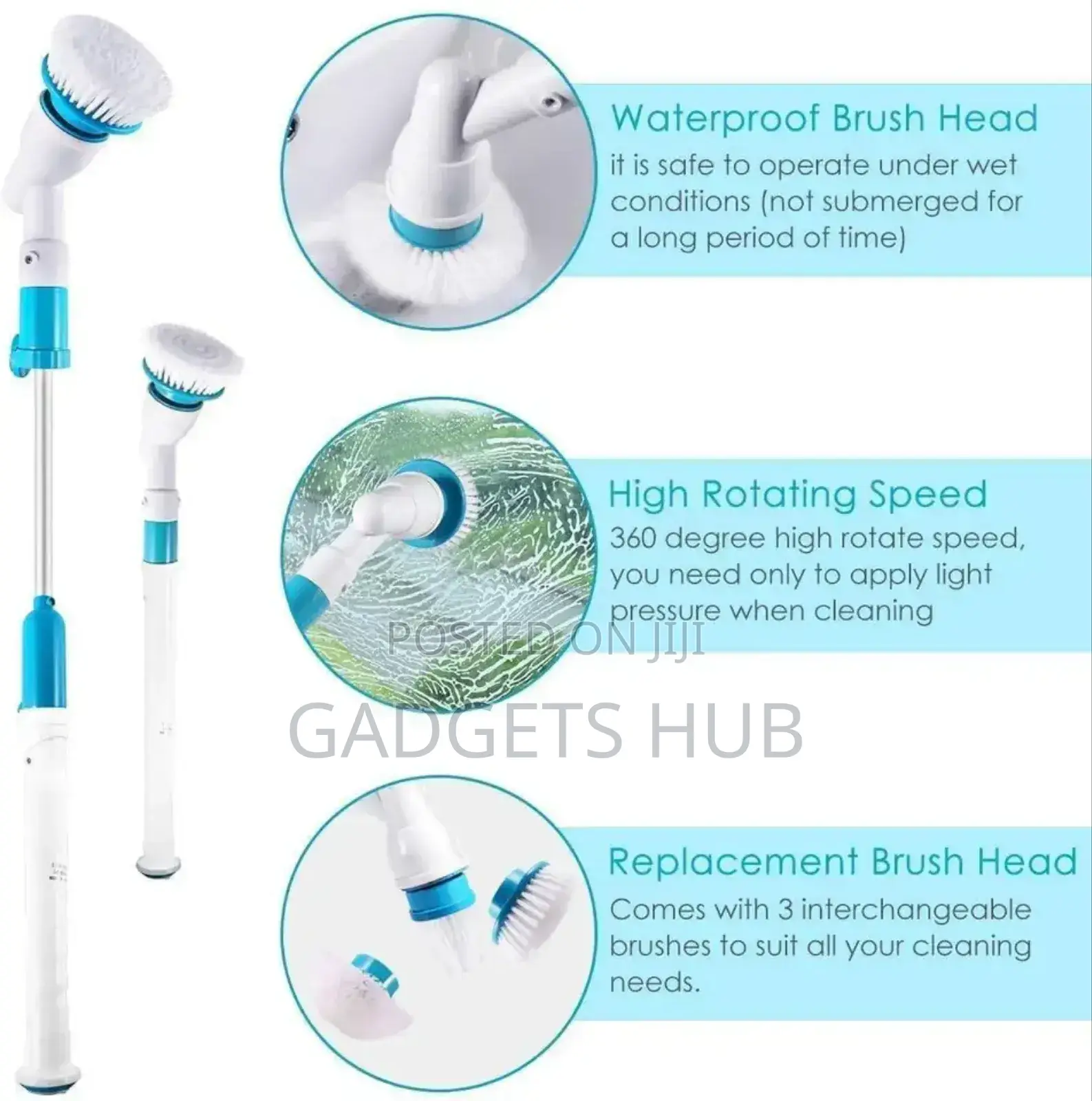 9 in-1 Electric Spin Cleaning Brush Scrubbing Cleaner