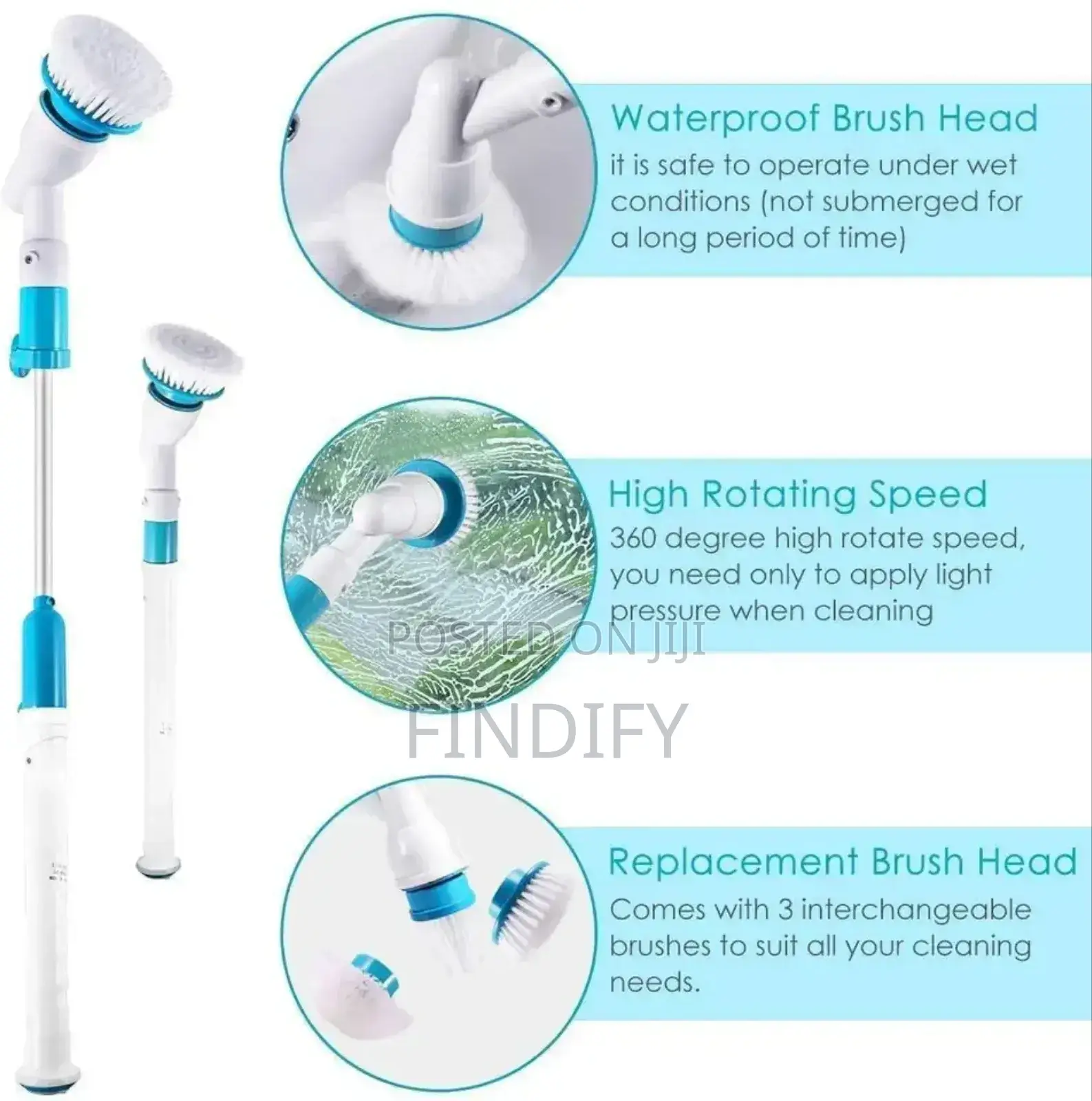9 in-1 Electric Spin Cleaning Brush Scrubbing Cleaner