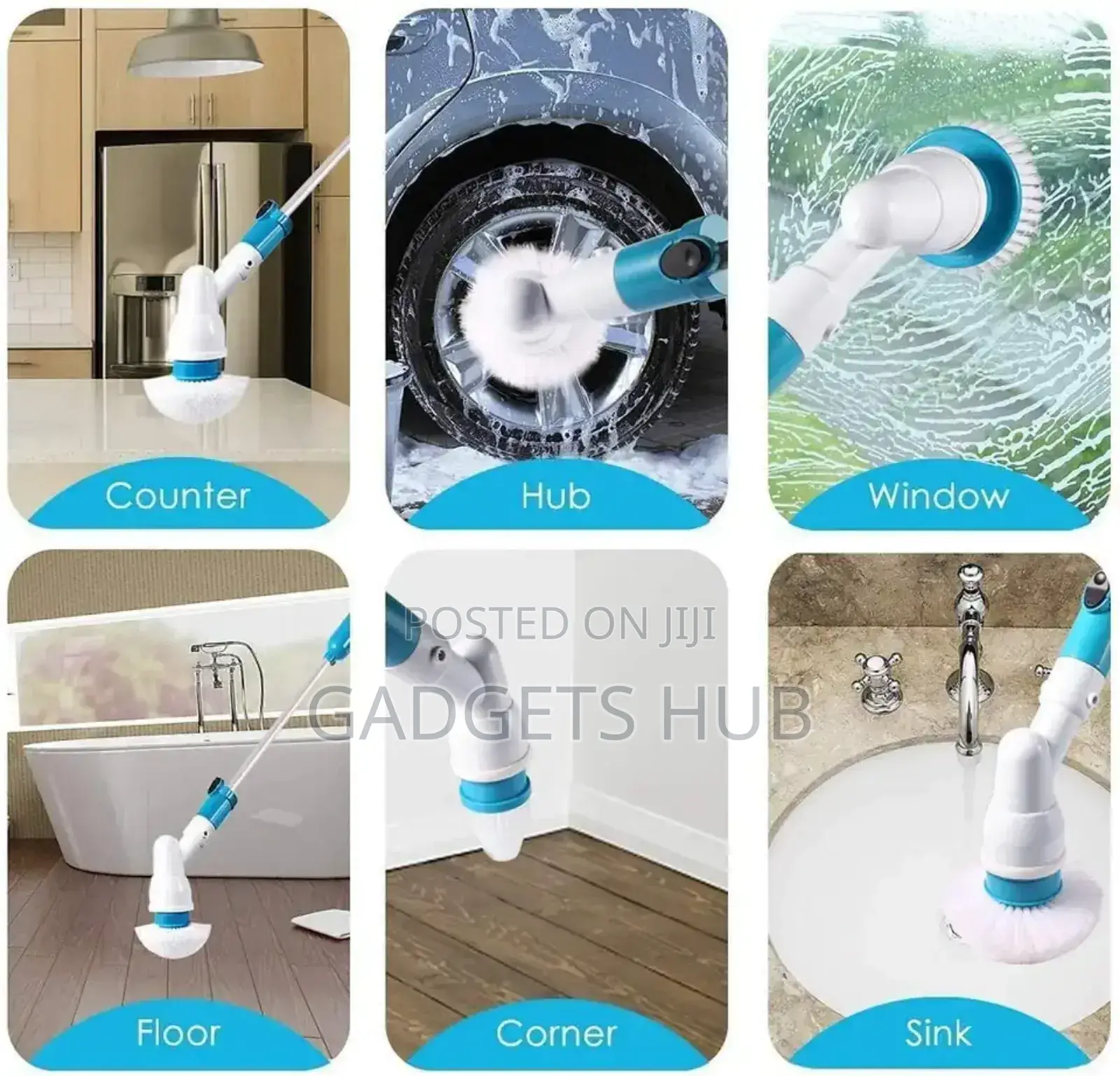 9 in-1 Electric Spin Cleaning Brush Scrubbing Cleaner