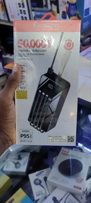Led Display Excellent Powerful Powerful Power Bank 50000mah