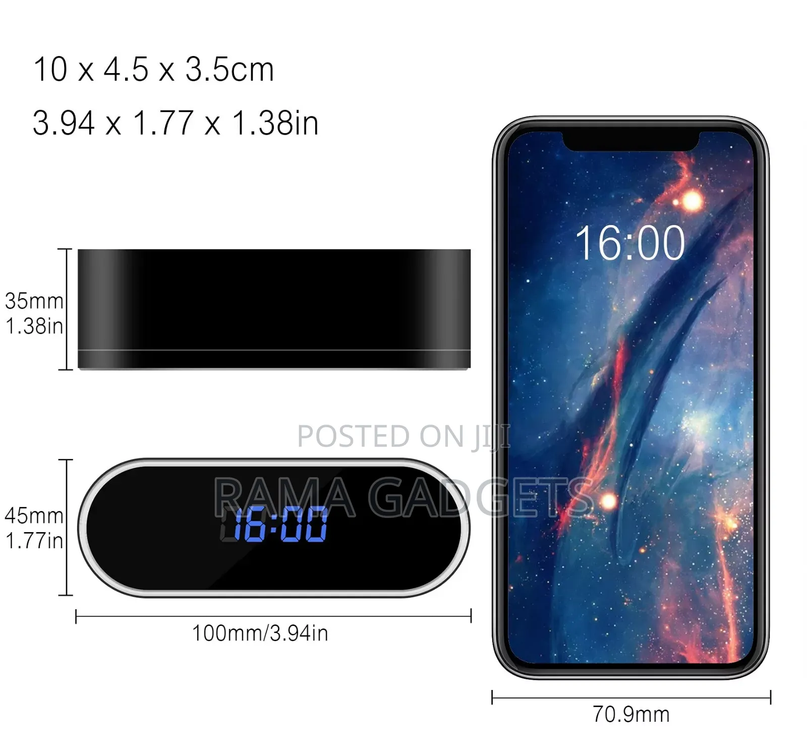 HD Wifi Clock Camera