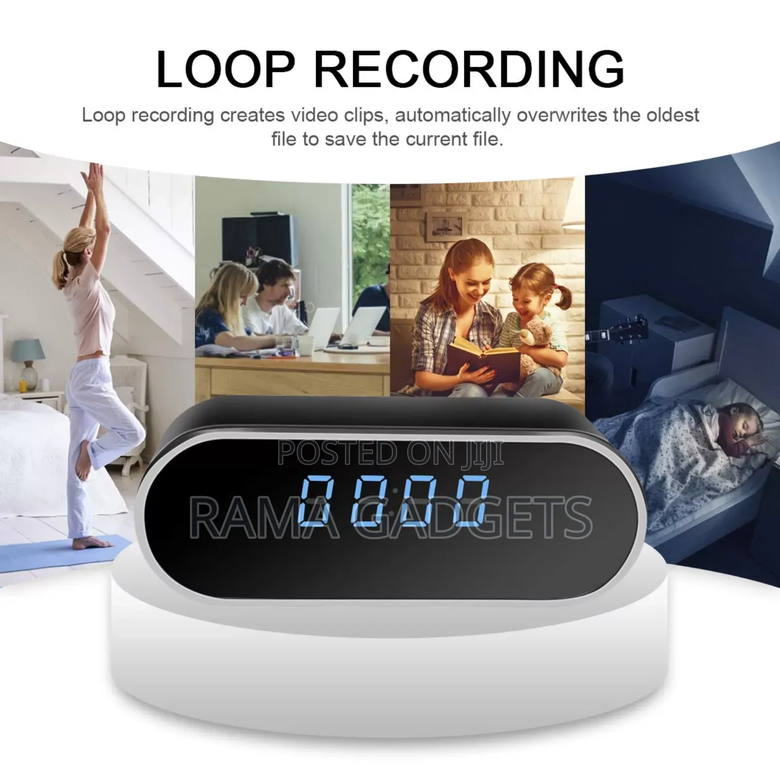 HD Wifi Clock Camera