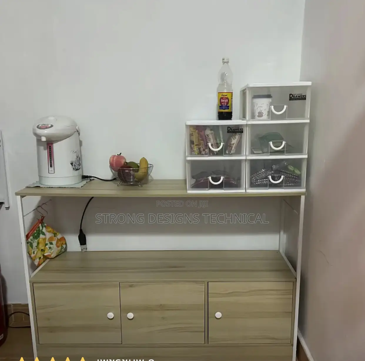 120cm / 4ft Multipurpose Storage Cabinet With 3 Doors.