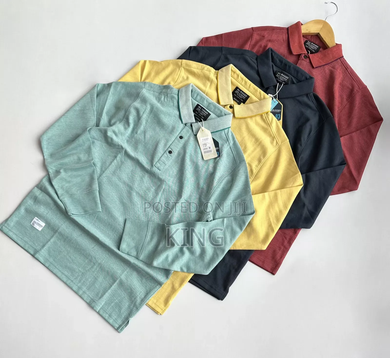 Caring Triumph Long Sleeved Collar T-Shirt