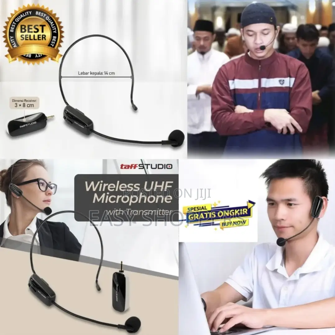Wireless Microphone Headset for Conference, Muslim Prayers