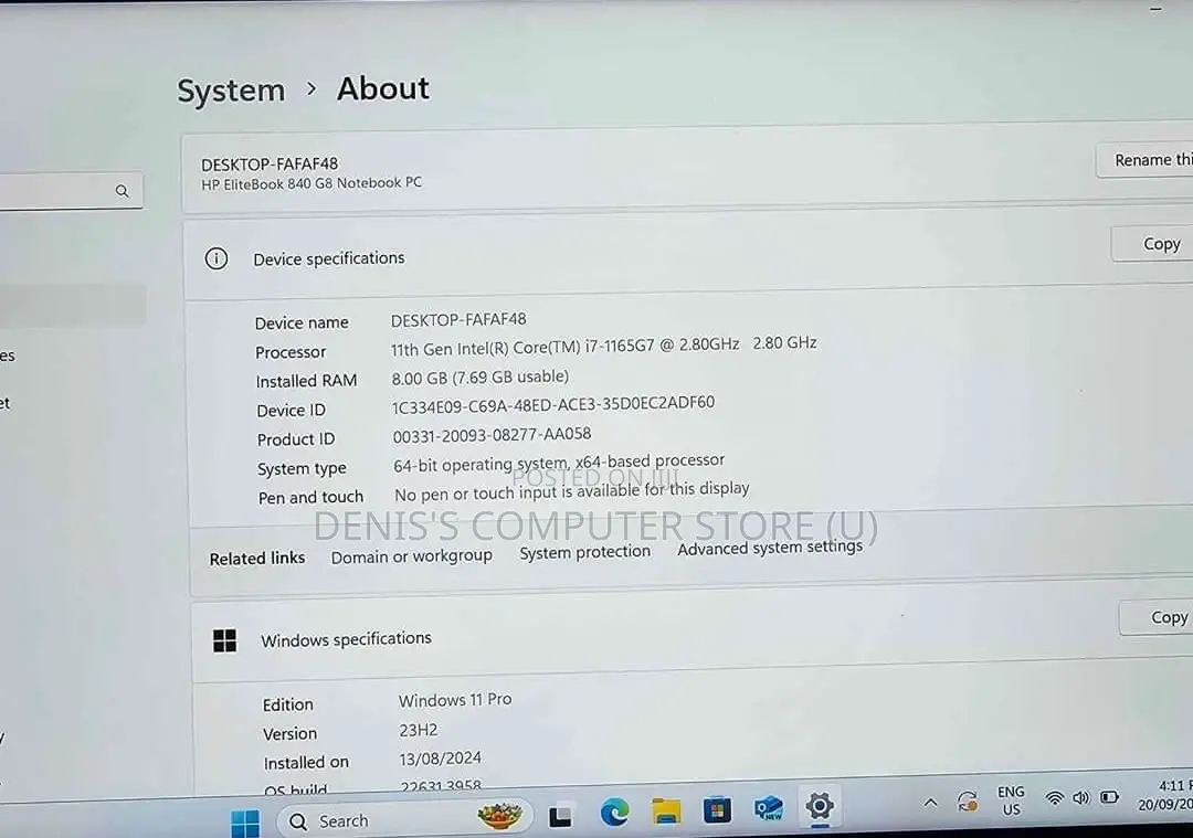 Laptop HP EliteBook 830 G8 16GB Intel Core I7 HDD+SSD 256GB