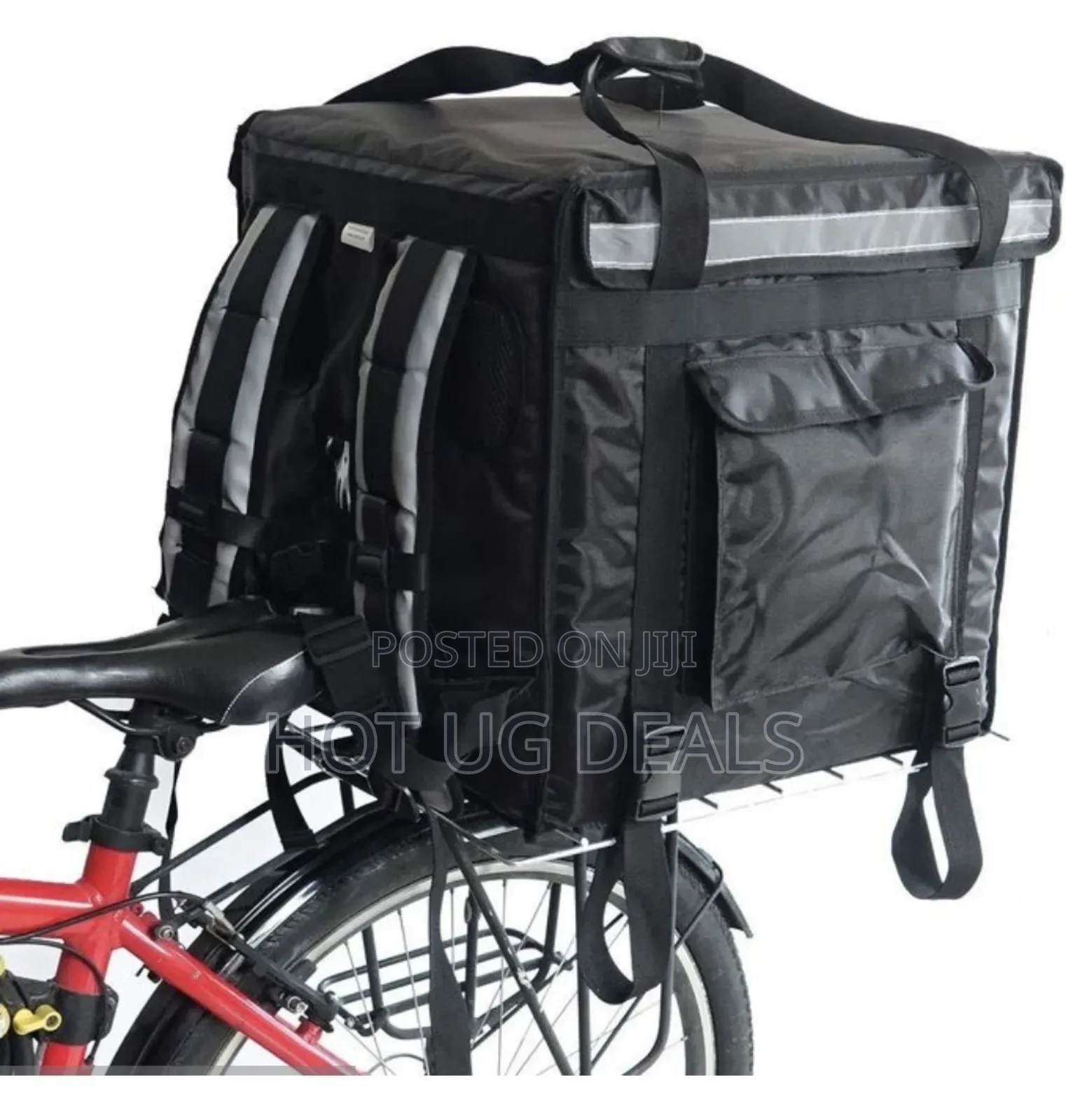 Insulated Food Delivery Bag - Black