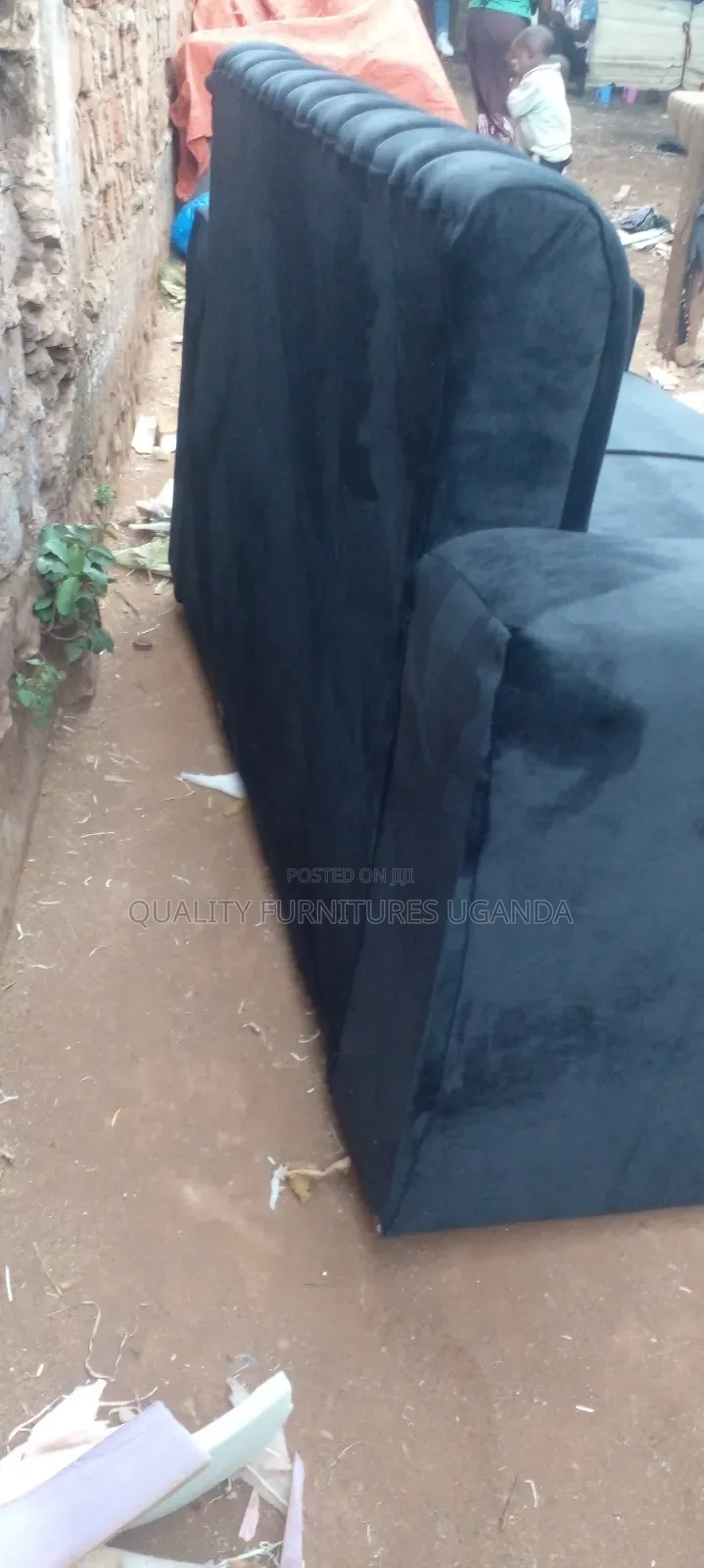 2 Seater Sofa Seat in Black Colour Available