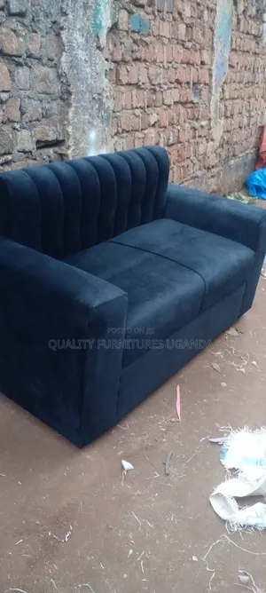 Photo - 2 Seater Sofa Seat in Black Colour Available