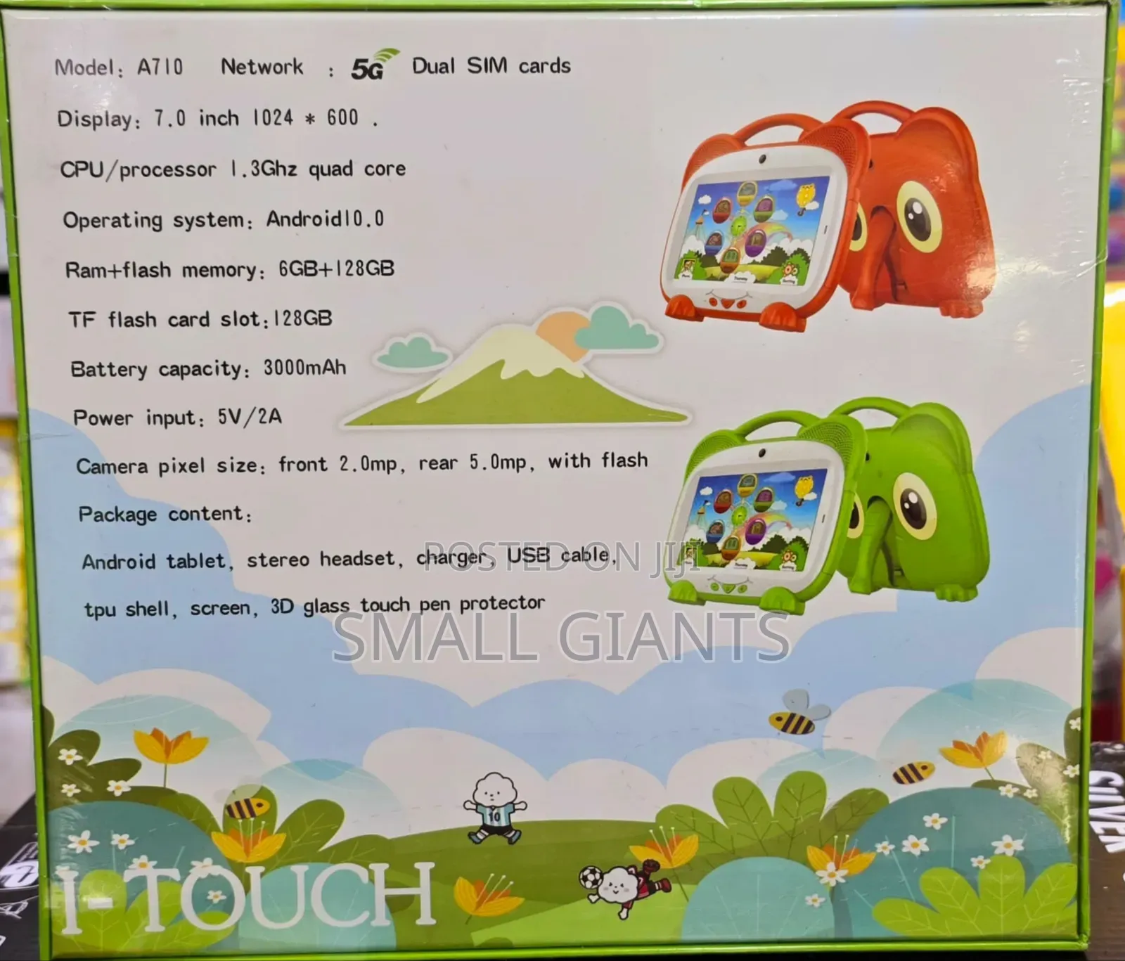I- Touch Dual Simcard Kids Tablet 128GB
