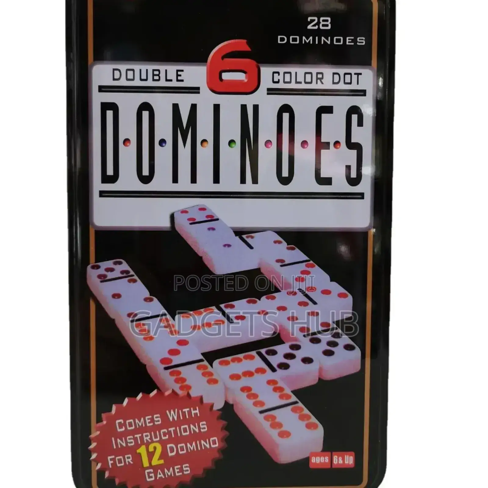 Domino Box Toy Game Set 28 Double 6 Travel
Dominoes