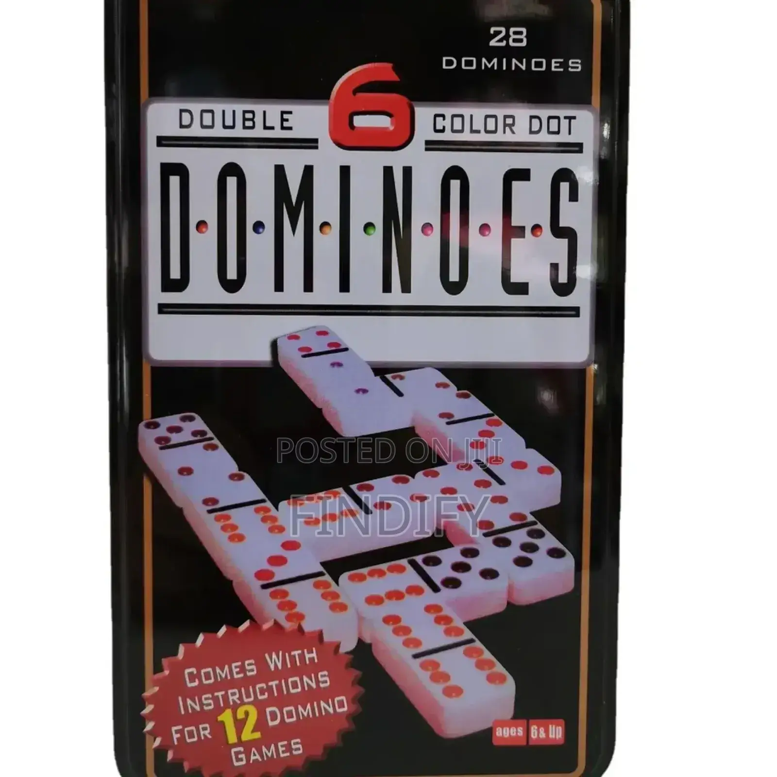 Domino Box Toy Game Set 28 Double 6 Travel
Dominoes