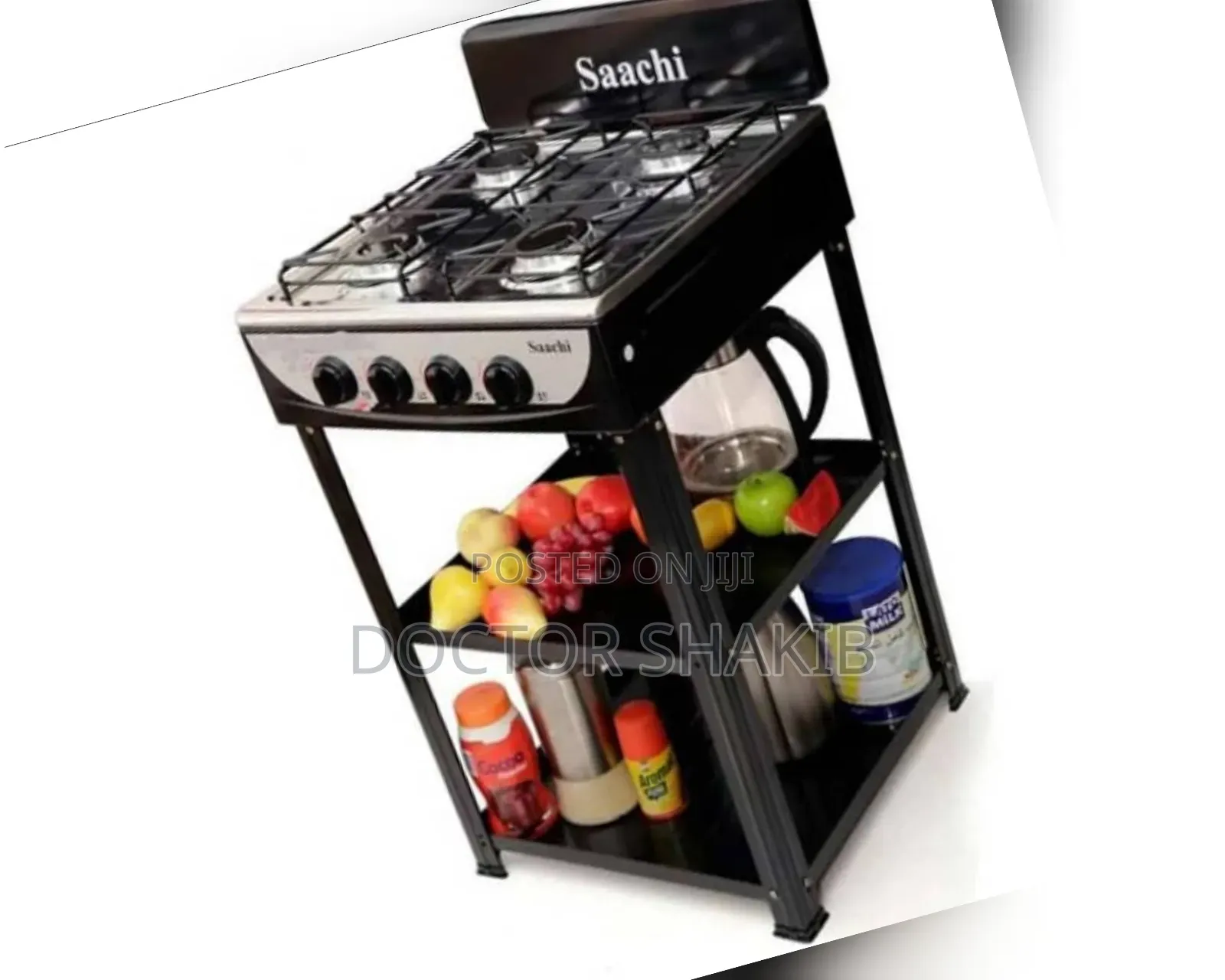 Generic Premium Saachi 4 Burner Cooker