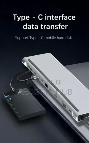 12 In 1 USB C Hub PD 87W Charging USB Hub 3.0
For Macbook