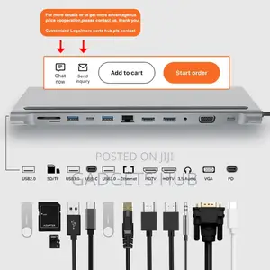 12 In 1 USB C Hub PD 87W Charging USB Hub 3.0
For Macbook