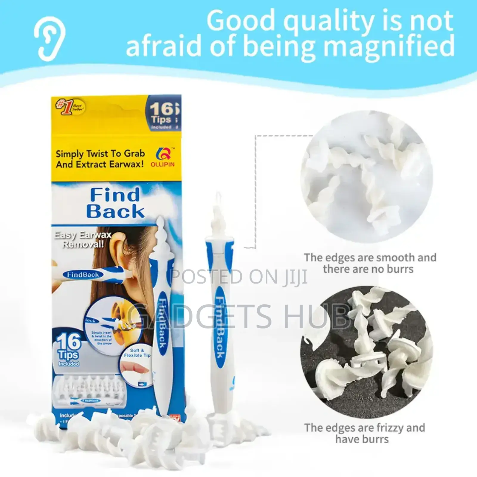 Ear Cleaner Soft Silicone Earpick 360 Degree Ear
Wax Remover