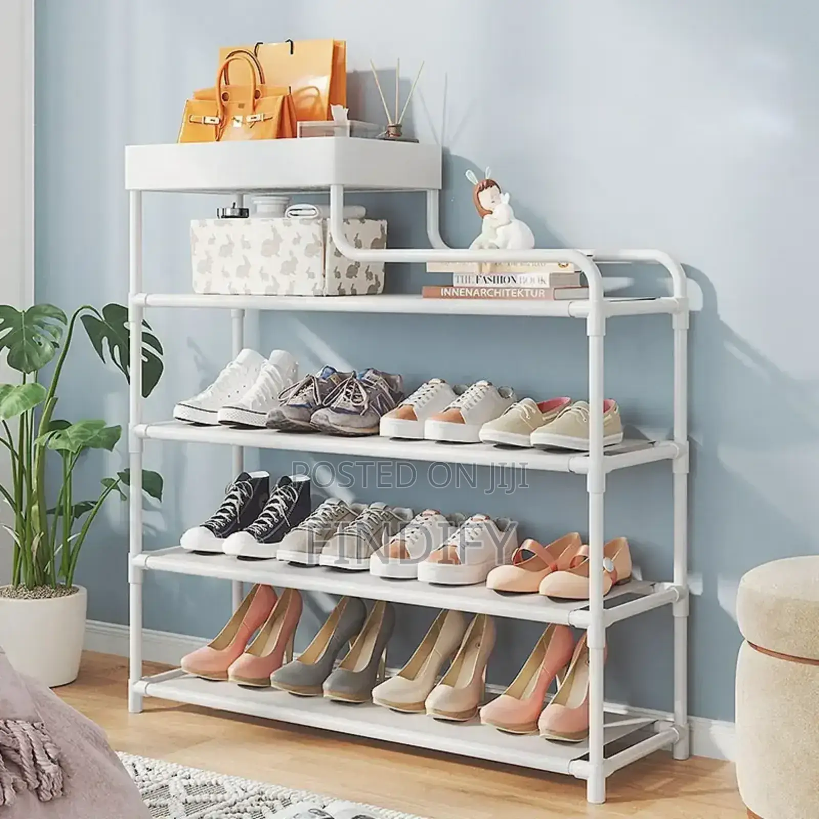 Black Simple Shoe Rack, Dust-proof, Economical,
Multi-layer