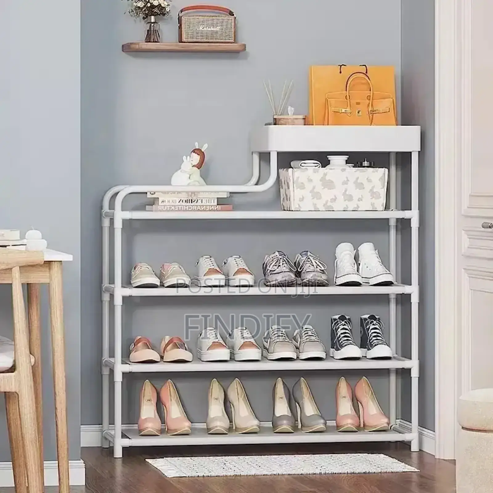 Black Simple Shoe Rack, Dust-proof, Economical,
Multi-layer